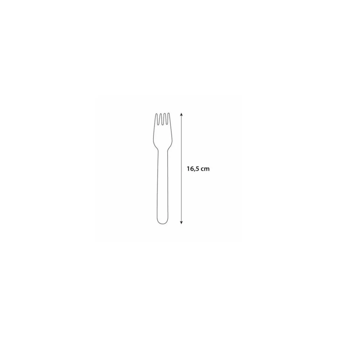 Fourchette bouleau 16,5 cm - par 100