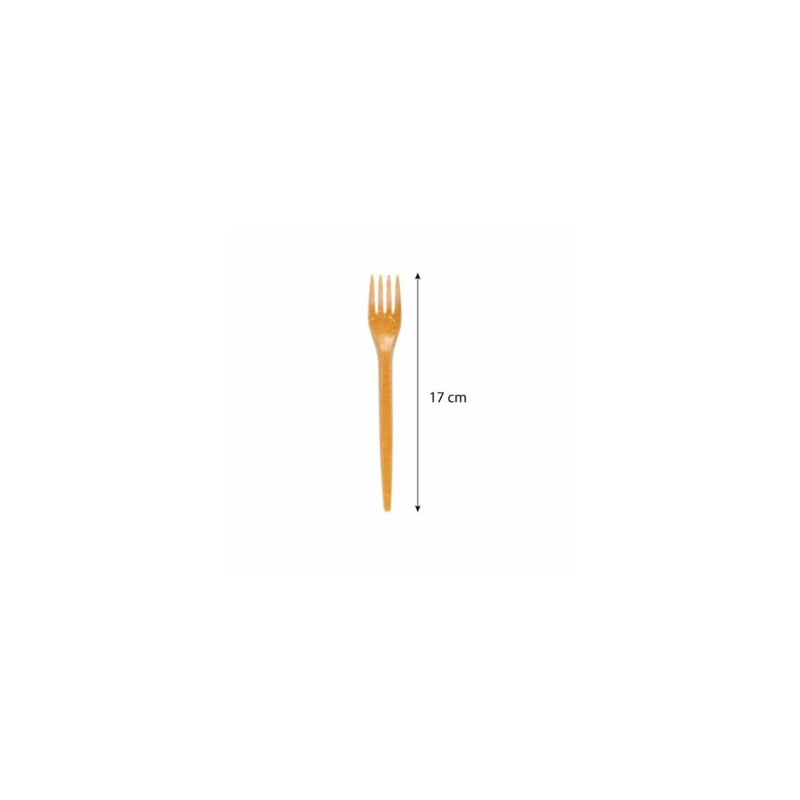 Fourchette réutilisable fibre de bois 17 cm - par 80