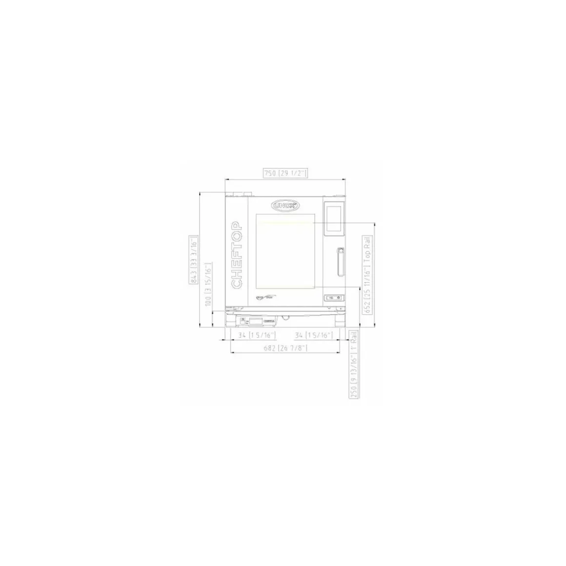Four mixte CHEFTOP PLUS 7 niveaux GN 1/1 + kit 1ère installation