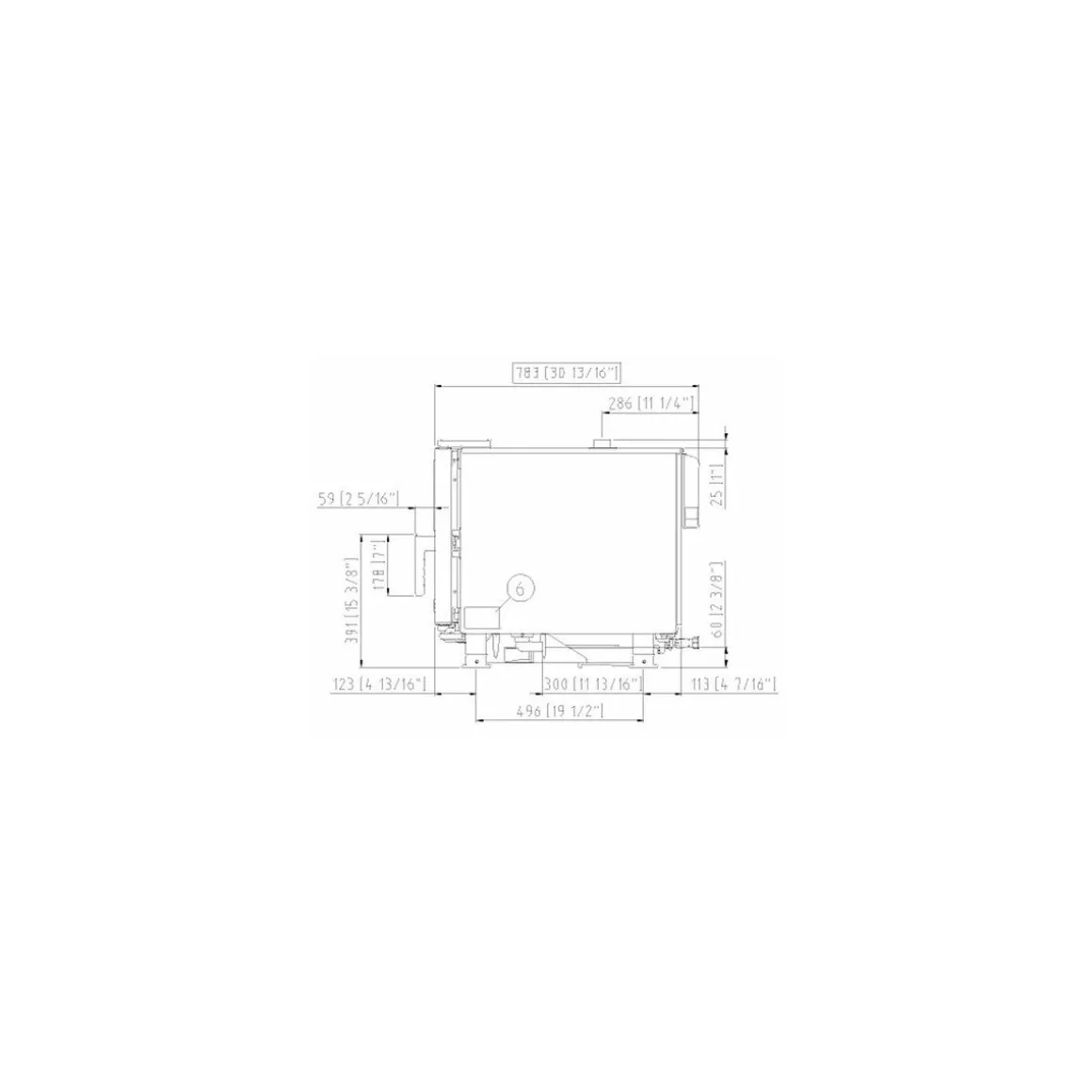 Four mixte CHEFTOP PLUS 5 niveaux GN 1/1 + kit 1ère installation