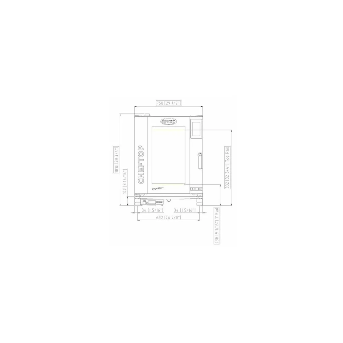Four mixte CHEFTOP PLUS 10 niveaux GN 1/1 + kit 1ère installation
