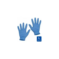 Gant nitrile bleu L - par 100