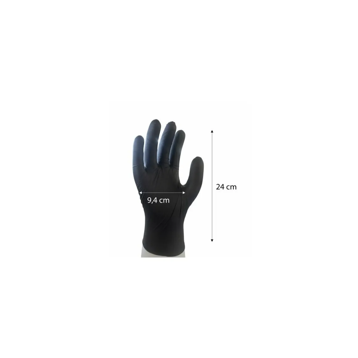 Gant nitrile noir M - par 200