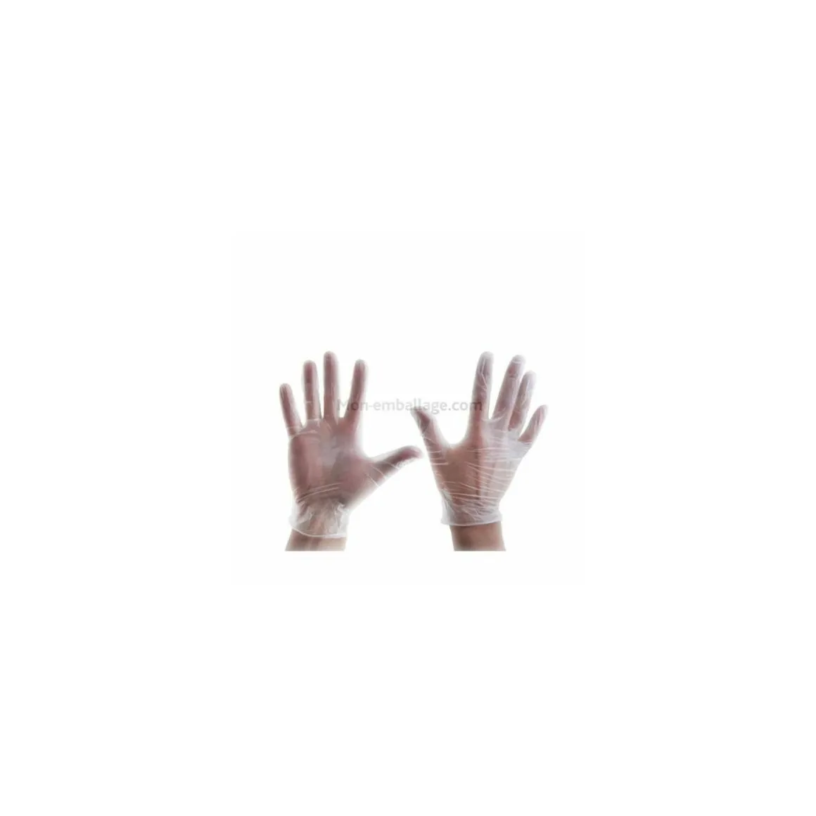 Gant vinyle blanc 8/9 L - par 100