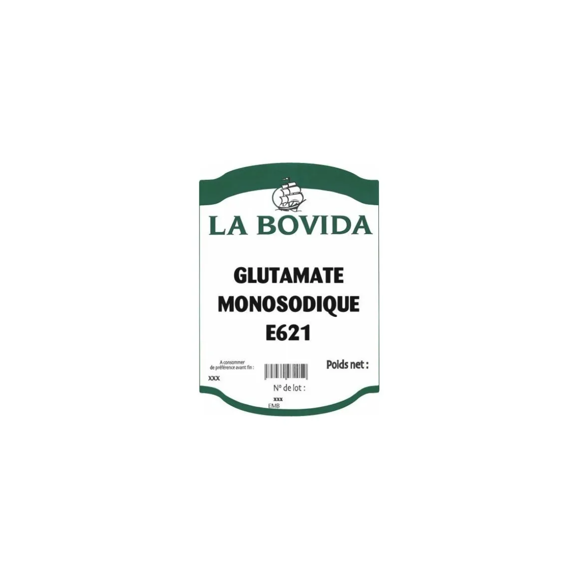 Glutamate monosodique E622 - par 25 kg