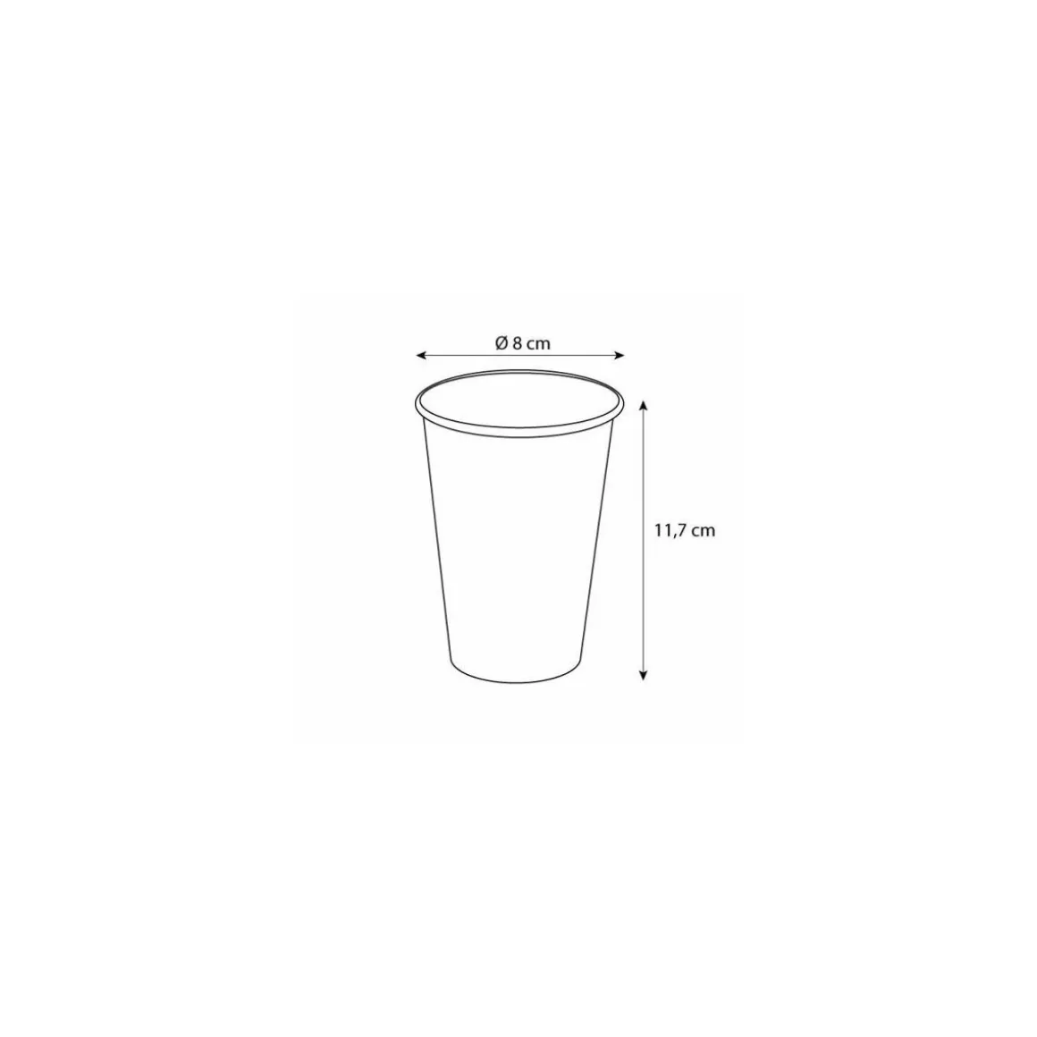 Gobelet boissons chaudes carton brun 300 ml - par 50
