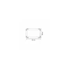 Grand plateau traiteur en carton double face argent / or 42 x 28 cm - par 25