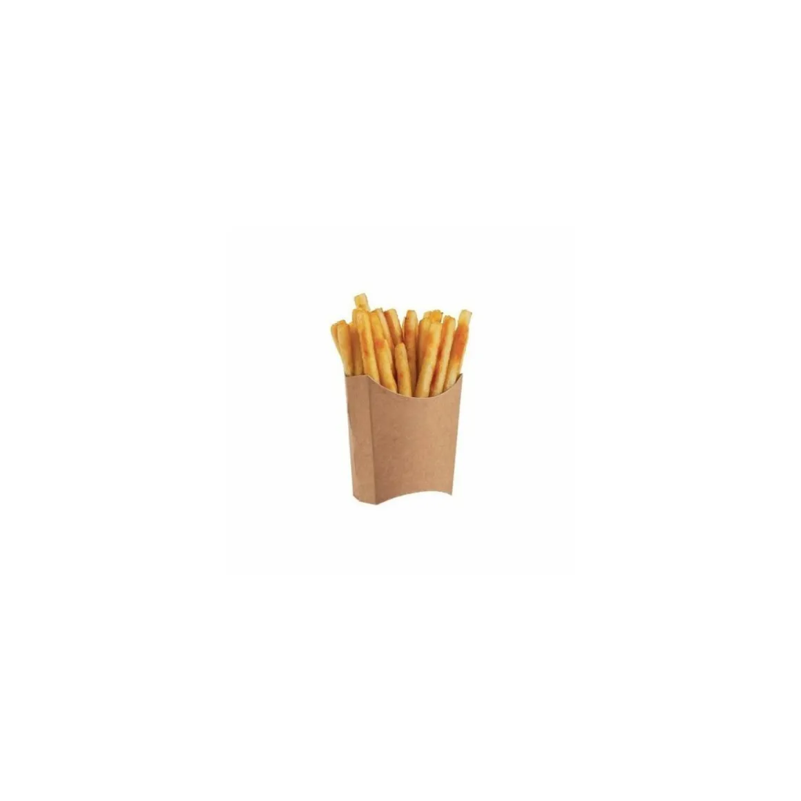 Grand étui à frites kraft brun 500 ml - par 400