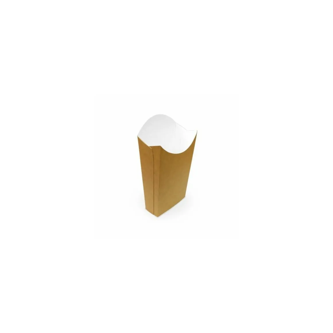 Grand étui à frites kraft brun 500 ml - par 400