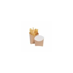Grand étui à frites kraft brun 500 ml - par 400
