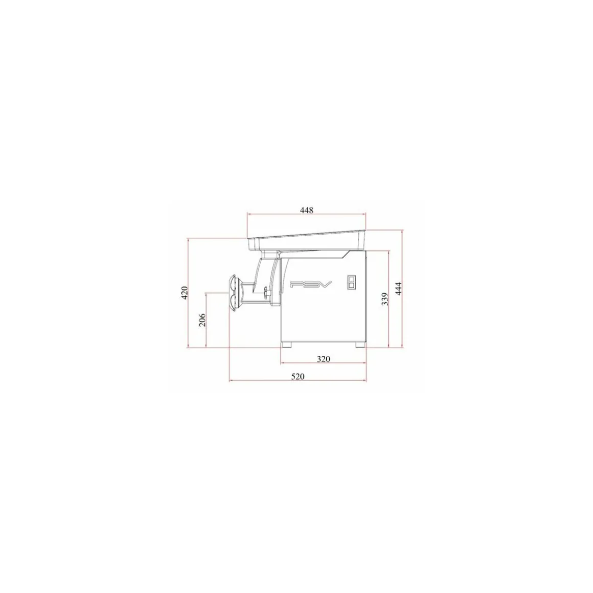 Hachoir DRC 22L monophasé
