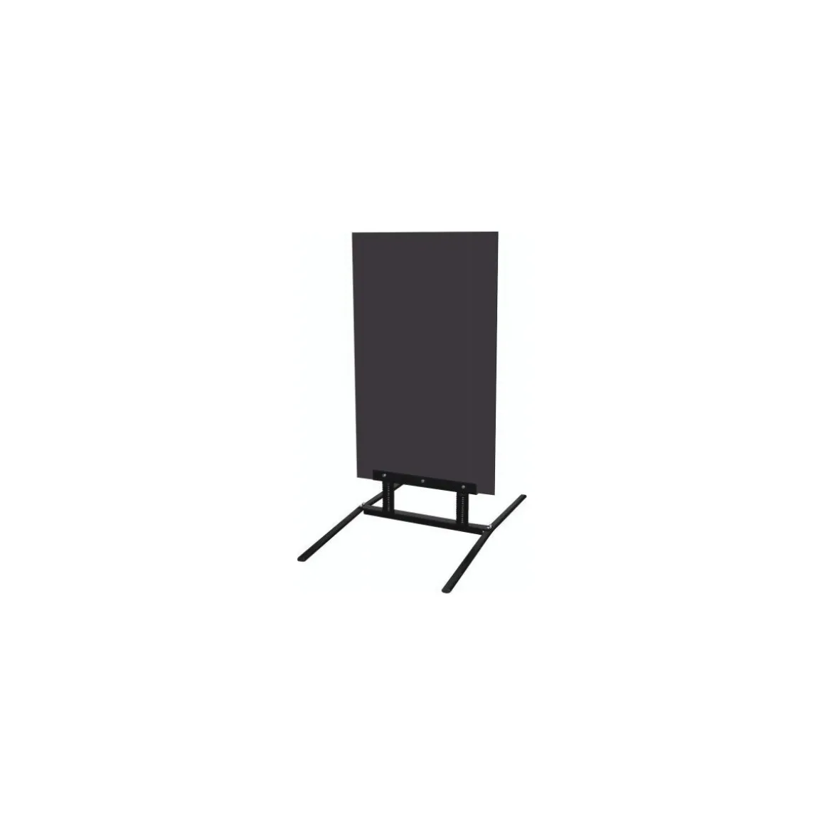 Info trottoir dibond gris 67 x 97 x 121 cm + pied métal