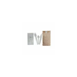 Kit de couvert en papier 4 en 1 - par 250