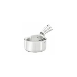 Lot de 3 casseroles affinity inox ø 16, 18 et 20 cm