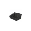 Manne bacplast en PP noire 50 x 40 x 12/24 cm