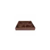 Manne rueda 16 cases chocolat 80 x 80 x 12 cm