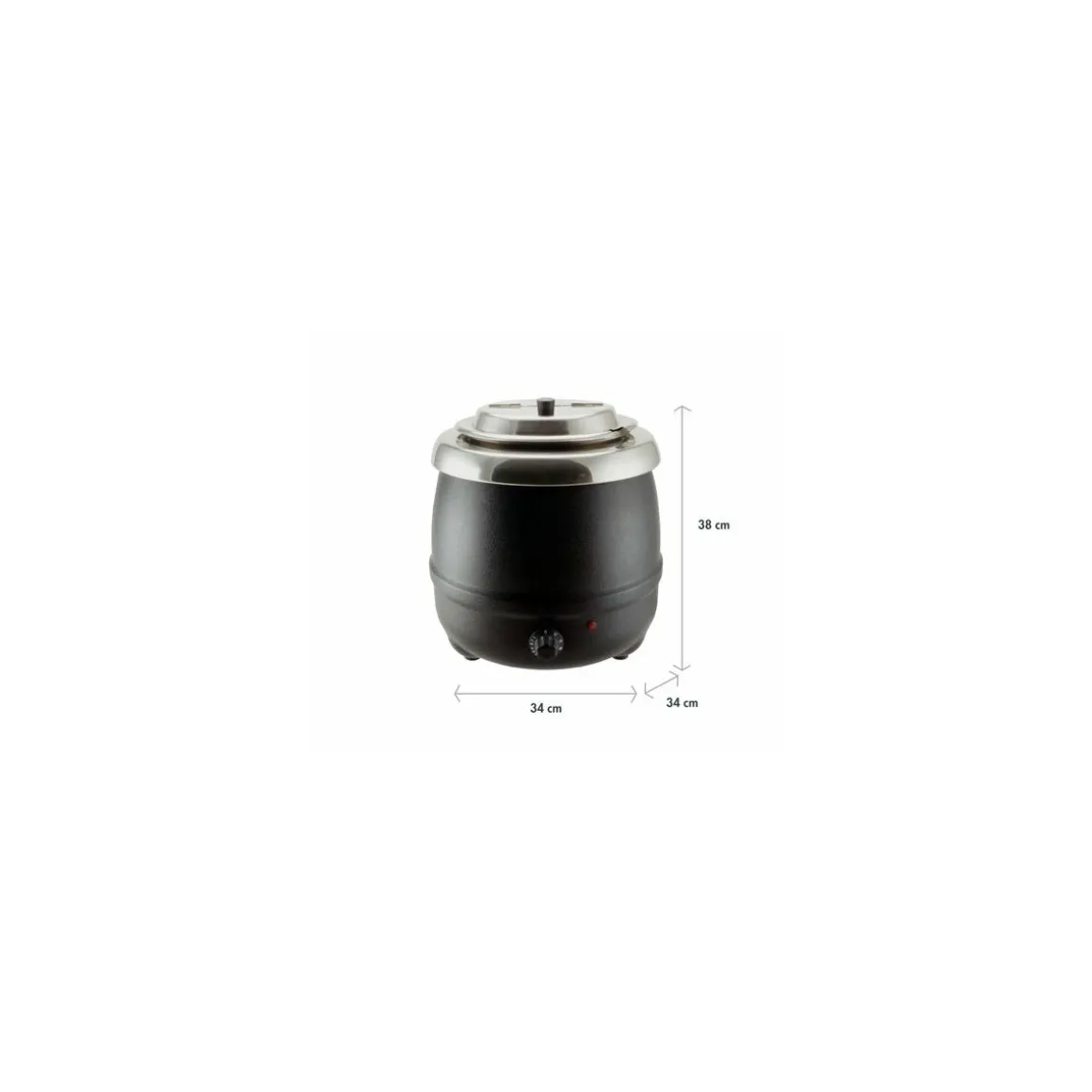 Marmite à soupe bain-marie électrique 8L