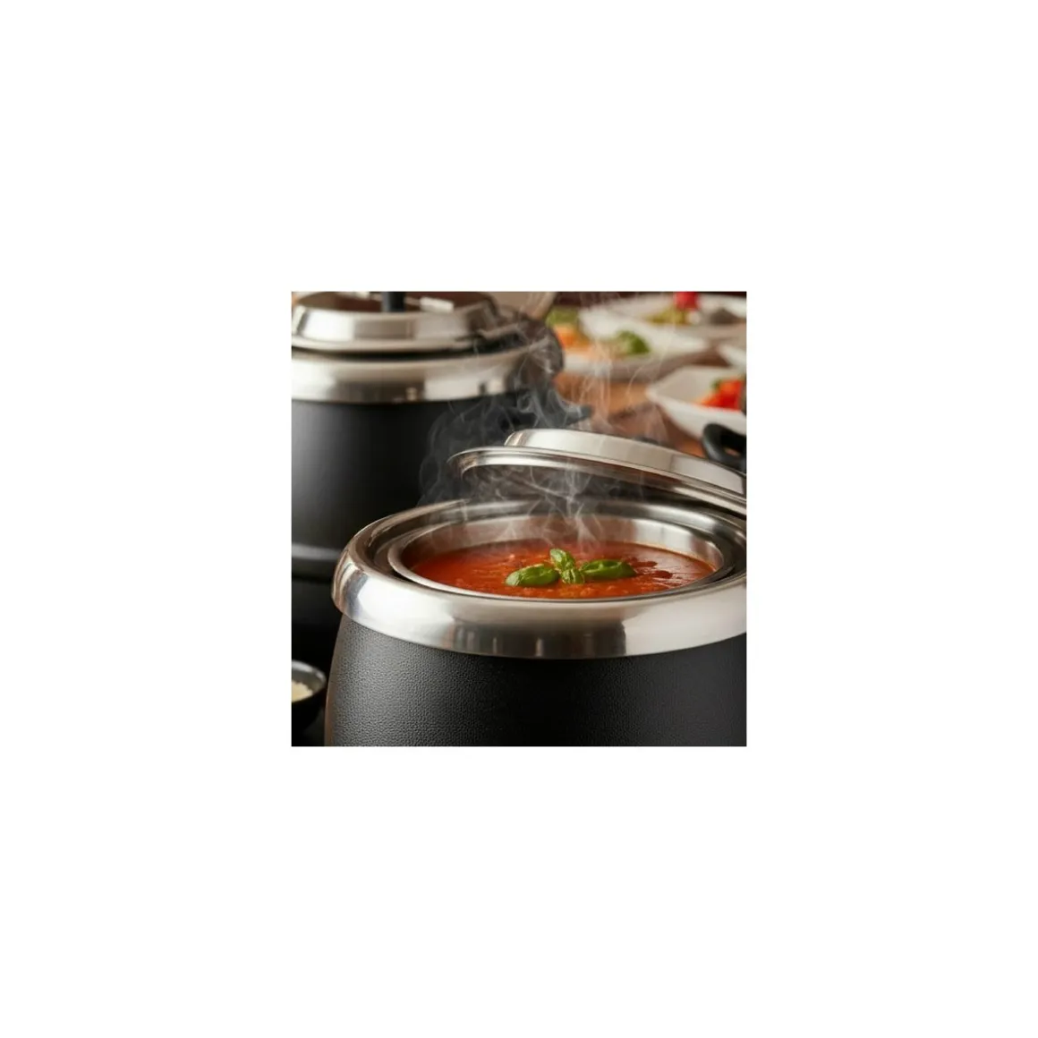 Marmite à soupe bain-marie électrique 8L