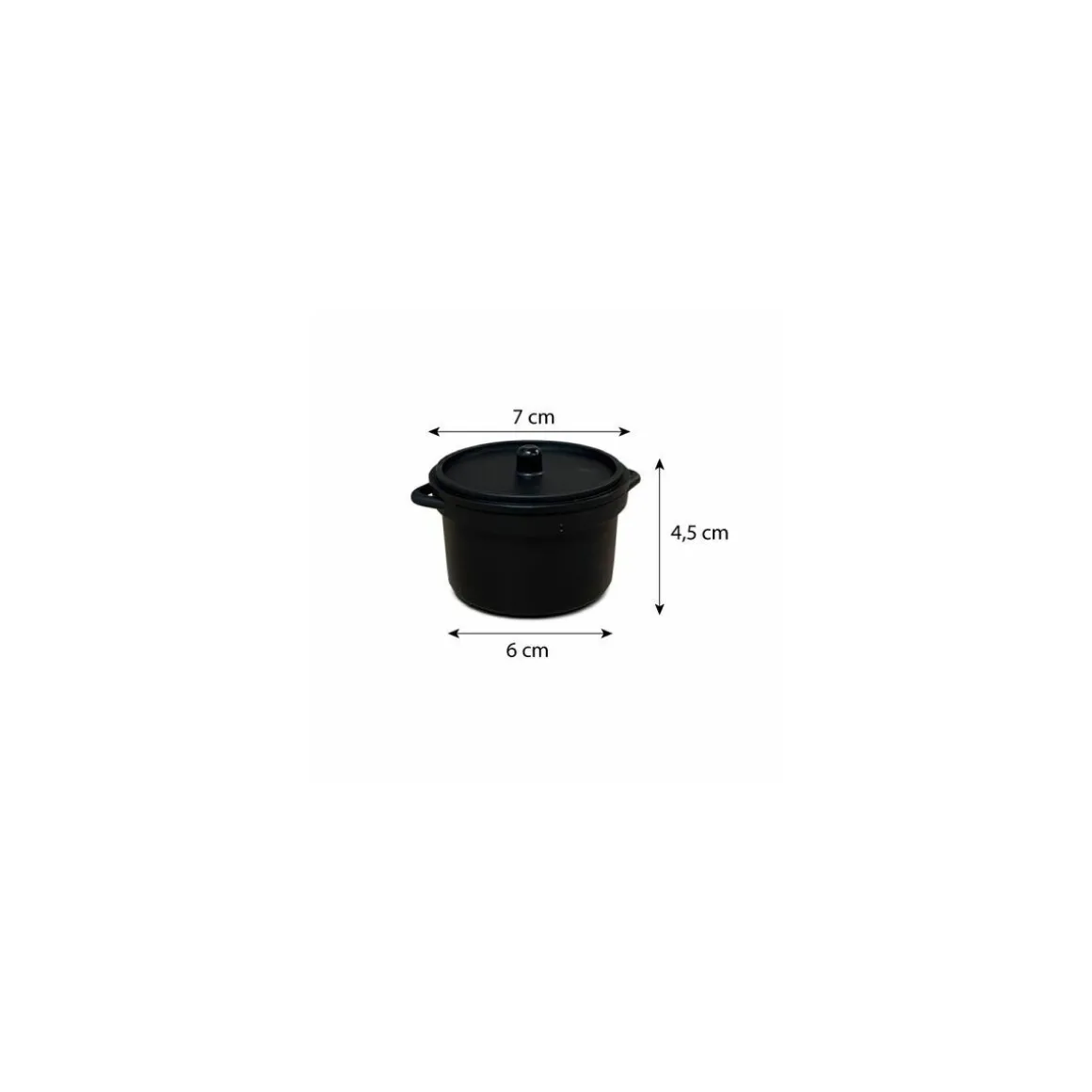 Mini cocotte ronde avec couvercle 90 ml - par 30
