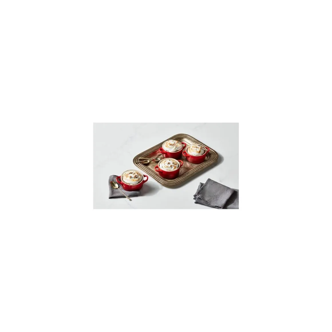 Mini cocotte ronde céramique cerise ø 10 cm