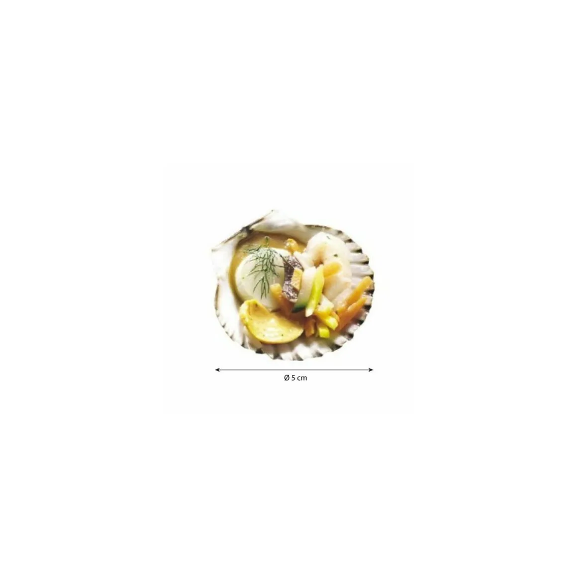 Mini coquille naturelle ø 5 cm - par 50