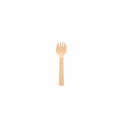 Mini fourchette bouleau 10,5 cm - par 100