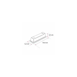 Moule aiguillette PET cristal 14,4 x 5,2 x 3.3 cm - par 100