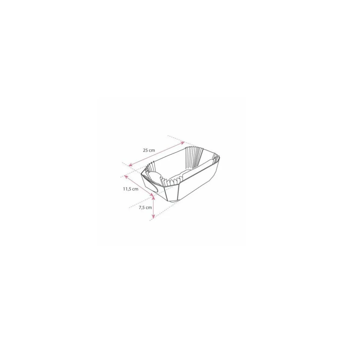 Moule bois 25 x 11,5 x 7,5 cm - par 100