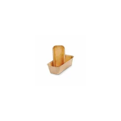 Moule de cuisson rectangulaire papier 17,6 x 7,6 x 5 cm - par 25