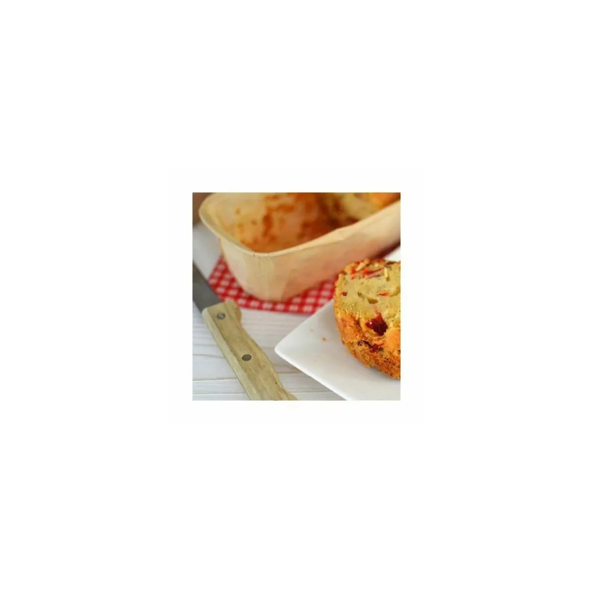 Moule de cuisson rectangulaire papier 17,6 x 7,6 x 5 cm - par 25
