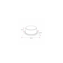 Moule à oeuf lisse PET cristal 82 x 62 x 35 mm - par 100