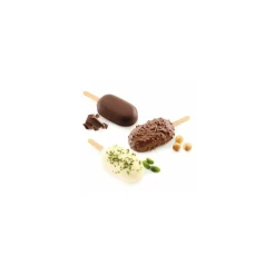 Moule Silikomart 4 mini glaces classic 7,3 x 3,8 x 2,5 cm