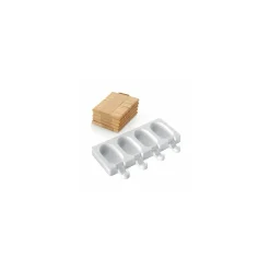 Moule Silikomart 4 mini glaces classic 7,3 x 3,8 x 2,5 cm