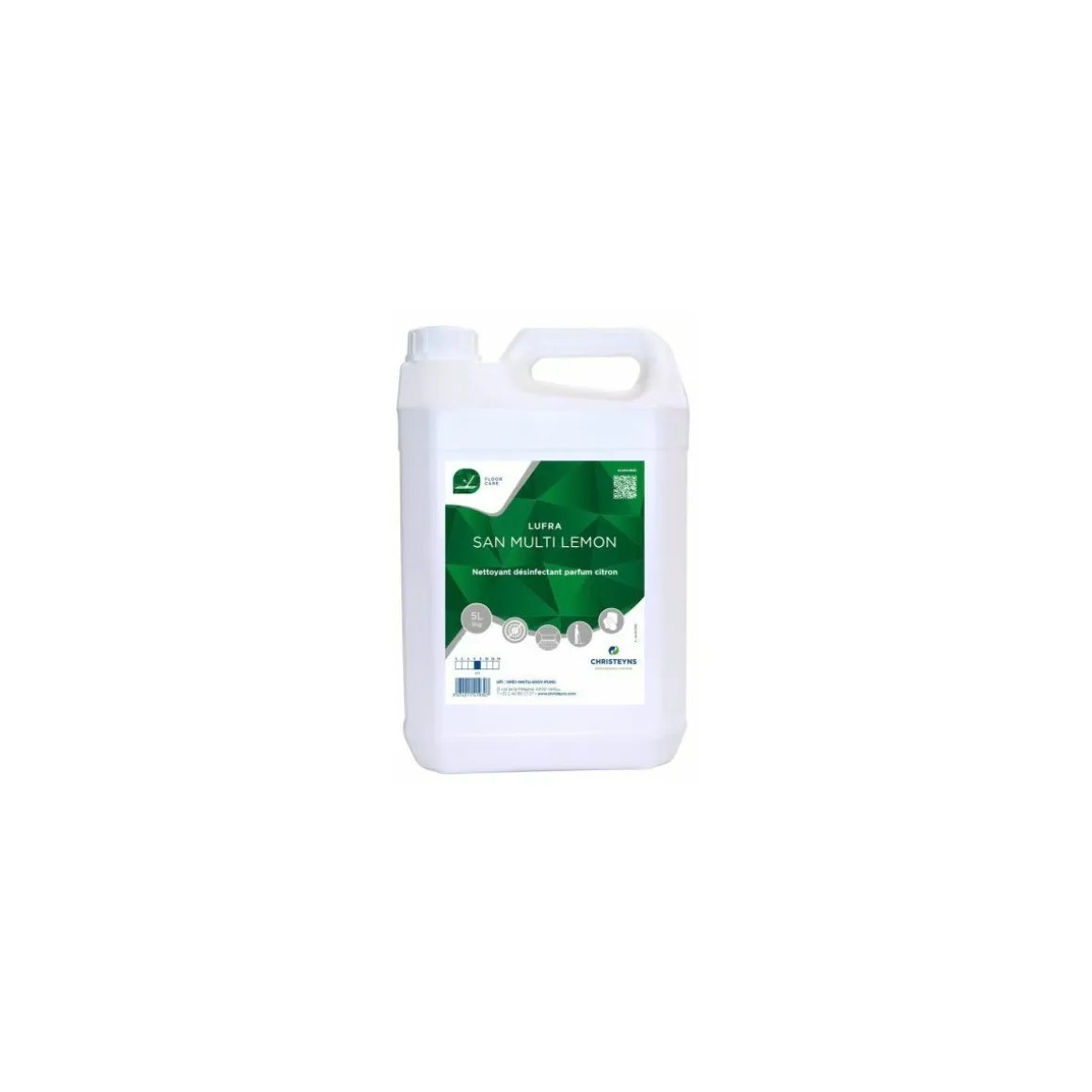 Nettoyant désinfectant Lufra San Multi Lemon - par 5 L