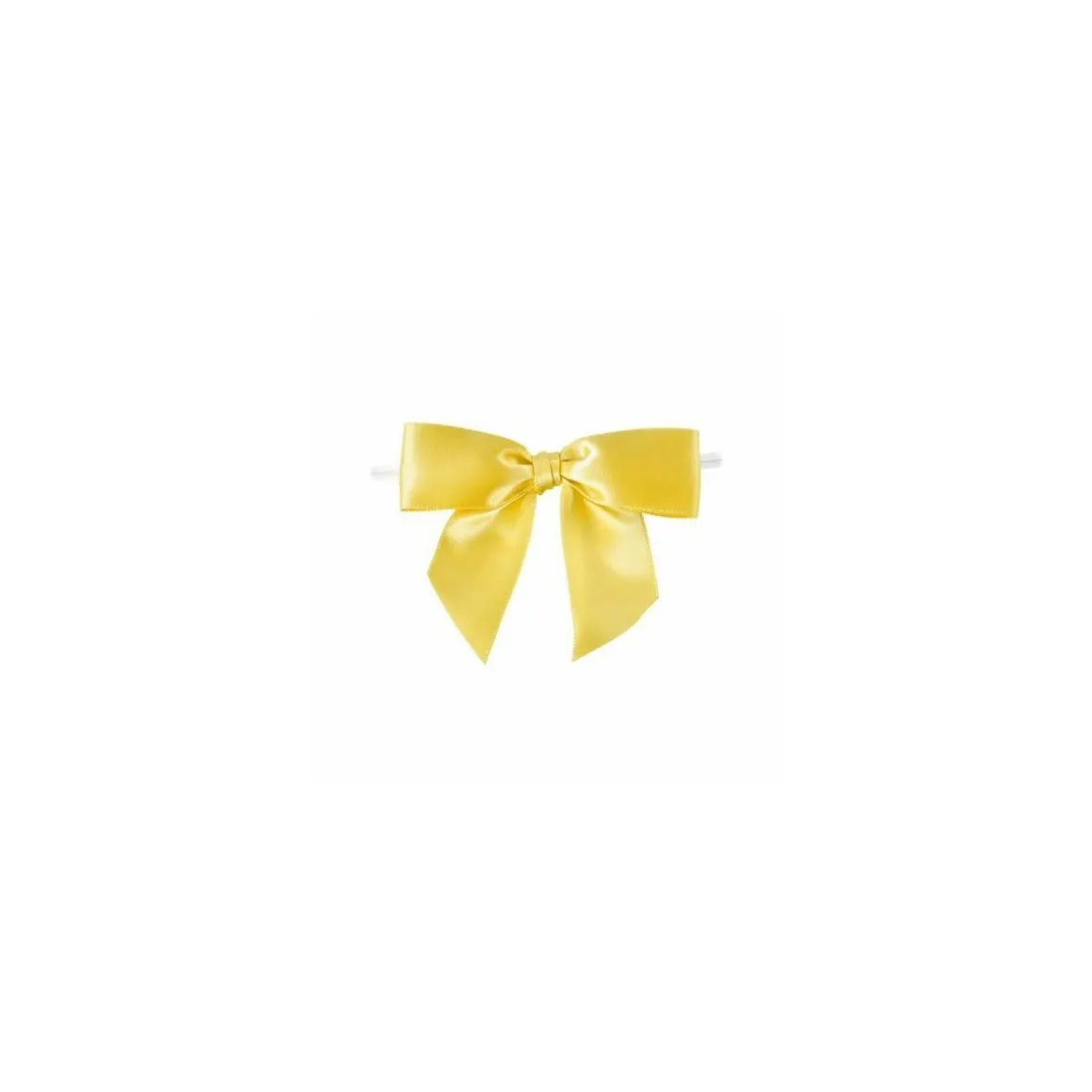 Noeud satin citron - par 100