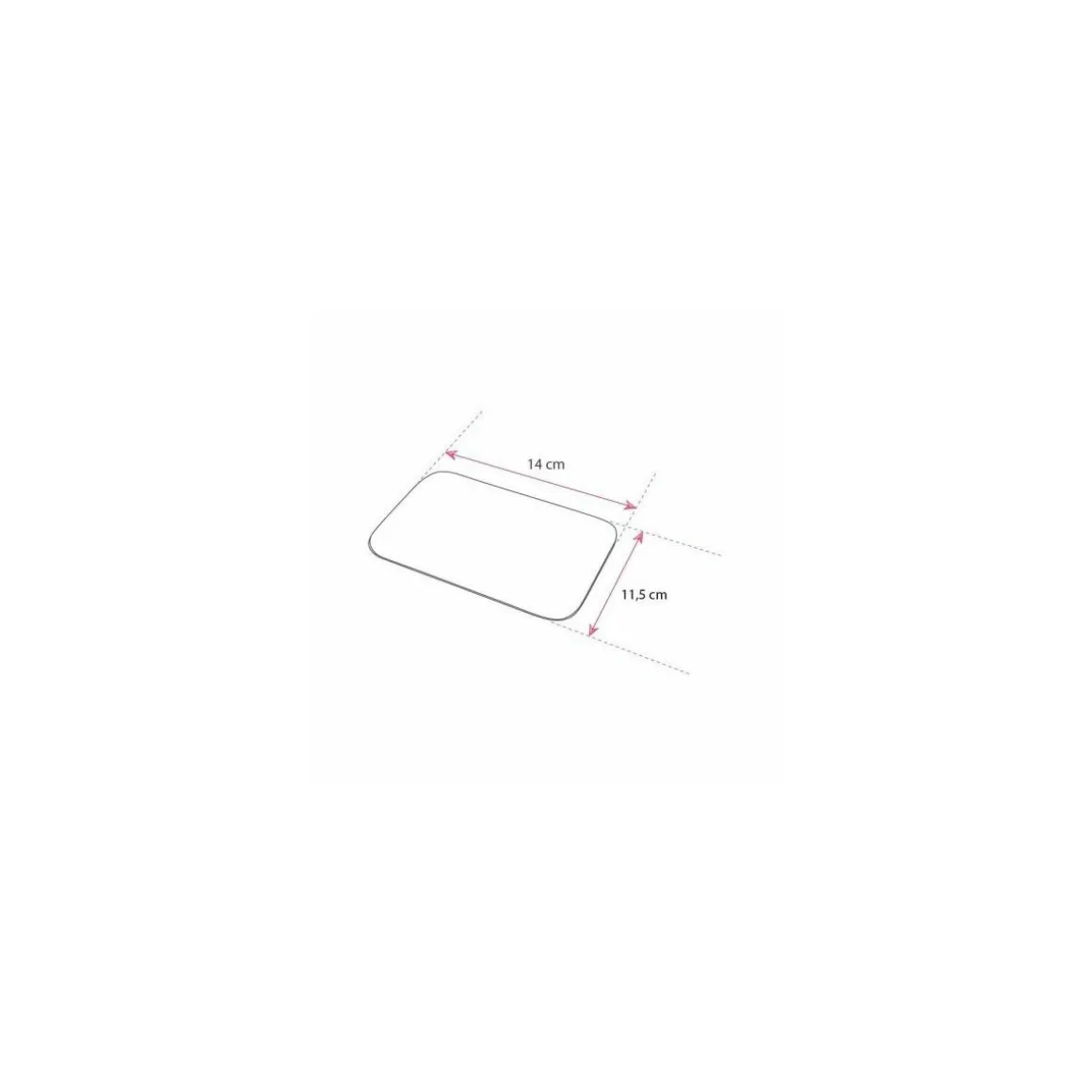 Opercule aluminium/carton pour barquette BO 450 - par 100