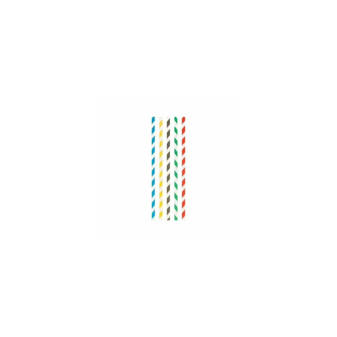 Paille papier assortie Ø 0,6 x 20 cm - par 250