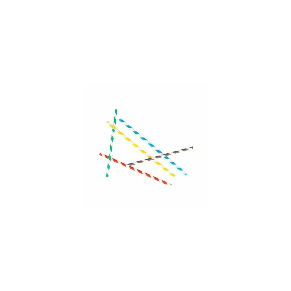 Paille papier assortie Ø 0,6 x 20 cm - par 250