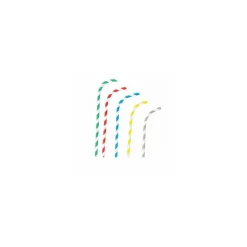 Paille papier flexible assortie Ø 0,6 x 23 cm - par 250