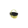 Panier avec anses bois et tissu 36 x 25 x 15 cm- par 30