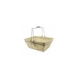 Panier Bocage en métal et tissu 28 x 38 x 16 cm - par 20