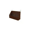 Panière présentation PP chocolat à suspendre 40 x 14 x 10 + 30 cm