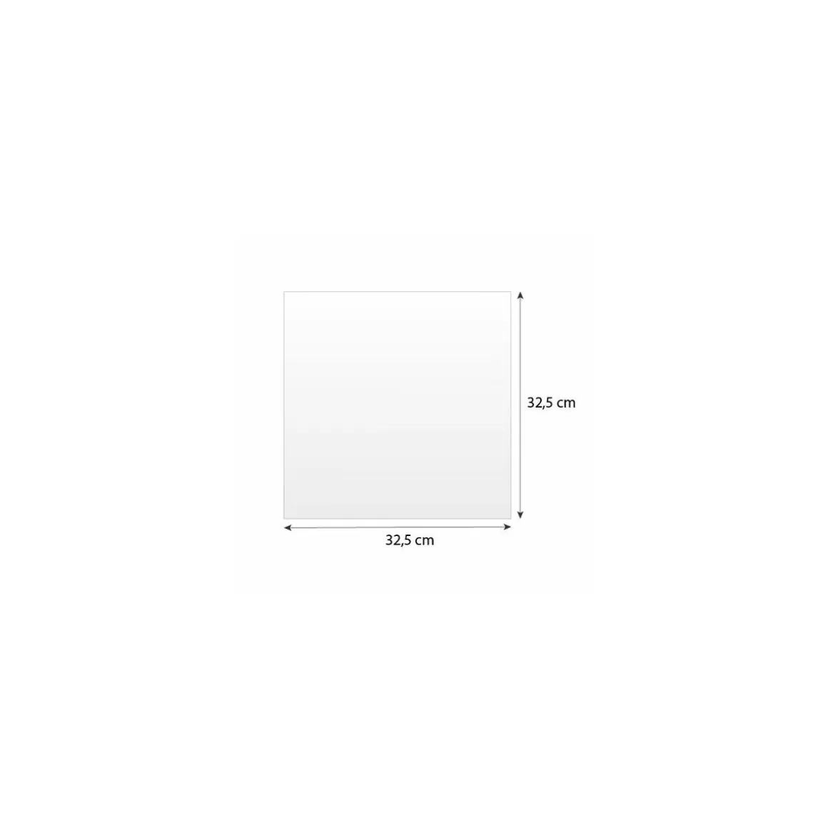 Papier paraffiné 1 face "Qualité premium" 50 g/m² feuilles 32,5 x 32,5 cm - par 10 kg