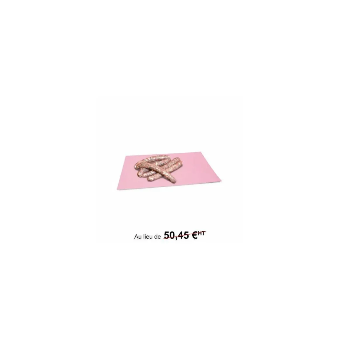 Papier paraffiné 1 face rose 50 g/m² feuilles 66 x 50 cm - par 10 kg