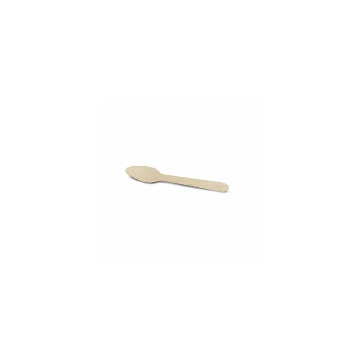 Petite cuillère jetable en bois 11 cm - par 100