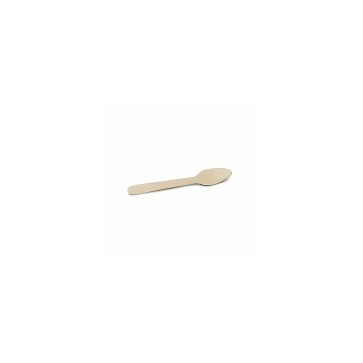 Petite cuillère jetable en bois 11 cm - par 100