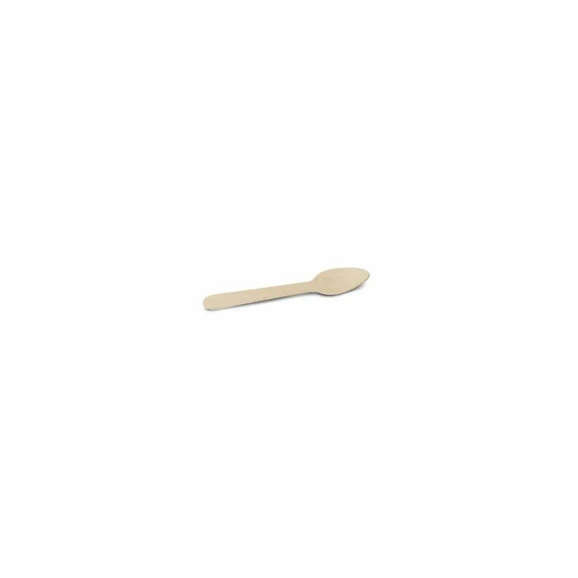 Petite cuillère jetable en bois 11 cm - par 100