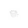 Petite verrine pyramide plastique transparente 60 ml - par 50