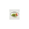 Petit saladier plastique transparent 14 cm avec bord argent - par 8