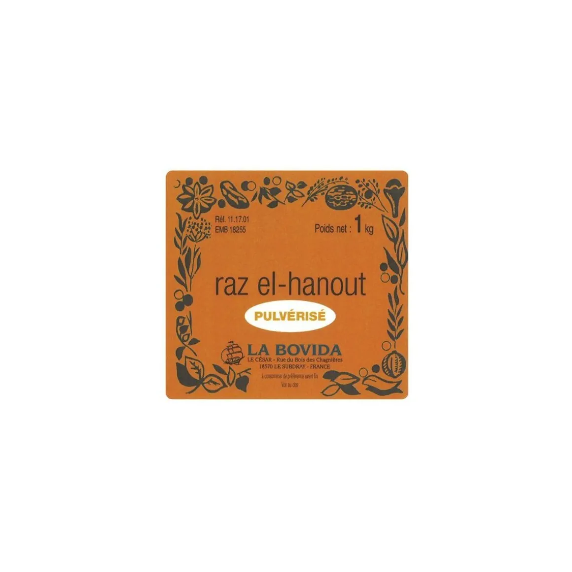 Épices raz El Hanout - par 1 kg